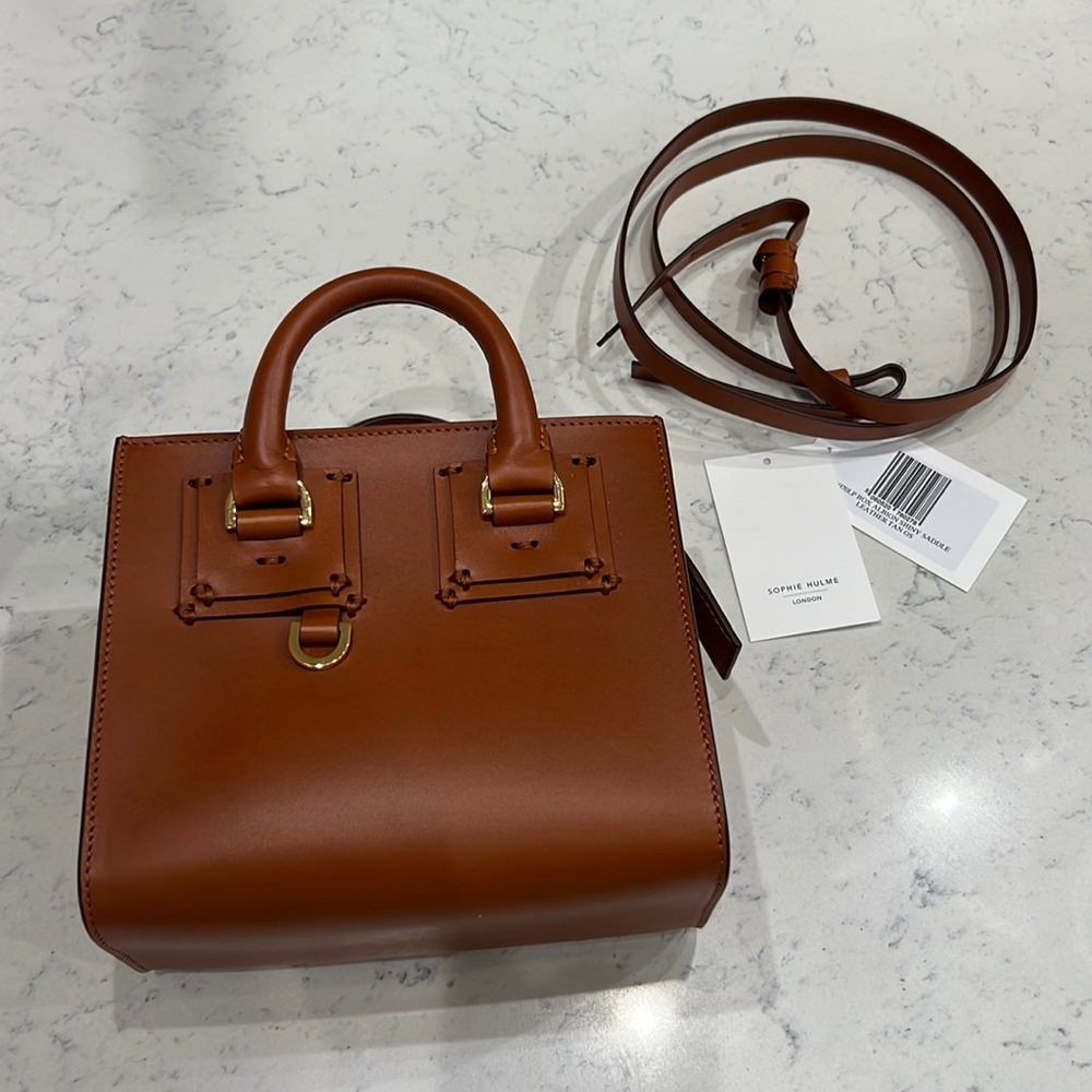 sophie hulme bag box albion shiny saddle leather